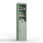 Palace Imports 100% Solid Wood 16.5 Bathroom Storage Cabinet with Solid Doors and Adjustable Shelves