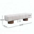 No-Assembly End of Bed Entryway Bench Ottoman