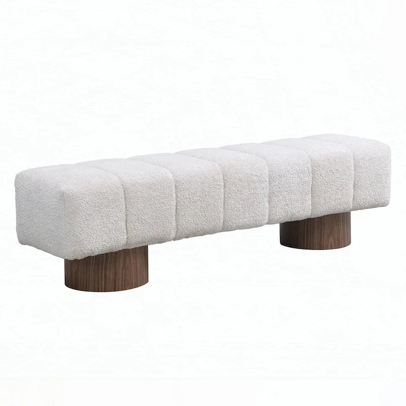 No-Assembly End of Bed Entryway Bench Ottoman