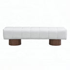 No-Assembly End of Bed Entryway Bench Ottoman