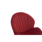Adjustable Swivel Bar Stools Set of 2, Counter Height Bar Chairs with Back, Velvet Armless Dining Chair with Footrest