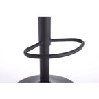 Adjustable Swivel Bar Stools Set of 2, Counter Height Bar Chairs with Back, Velvet Armless Dining Chair with Footrest