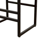 Hand Weave Bar Stools Set of 2, Counter Height Bar Stools with Metal Support Legs, Kitchen Island Stools with Back and Footrest