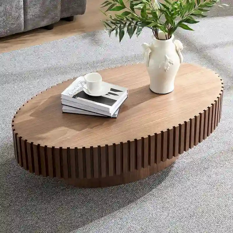 43.7 inch Round Coffee Table for Living Room