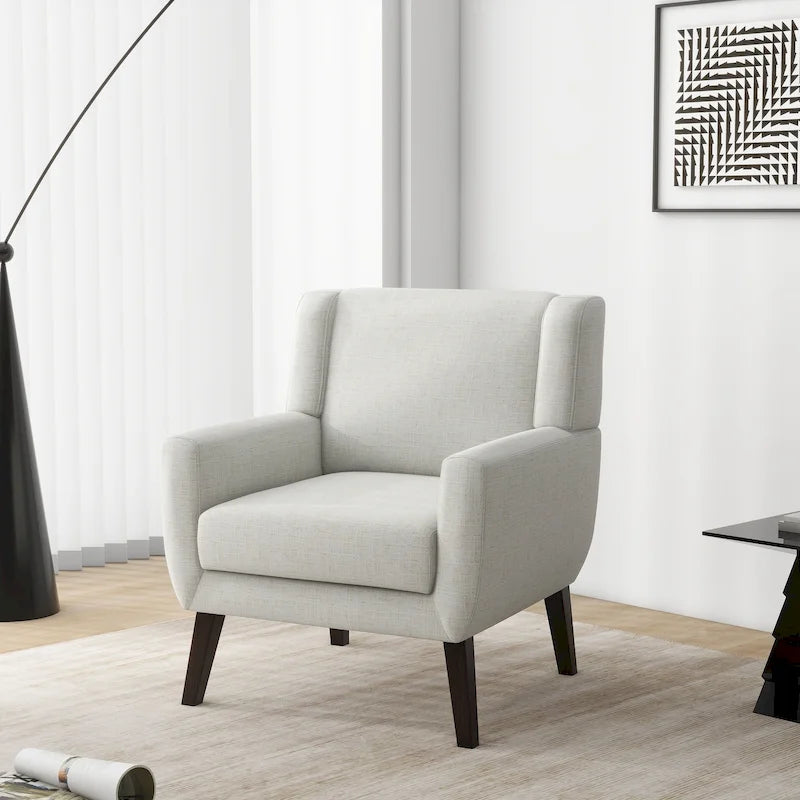 Upholstered Armchair with Wide Back Accent Chair