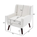 Upholstered Armchair with Wide Back Accent Chair