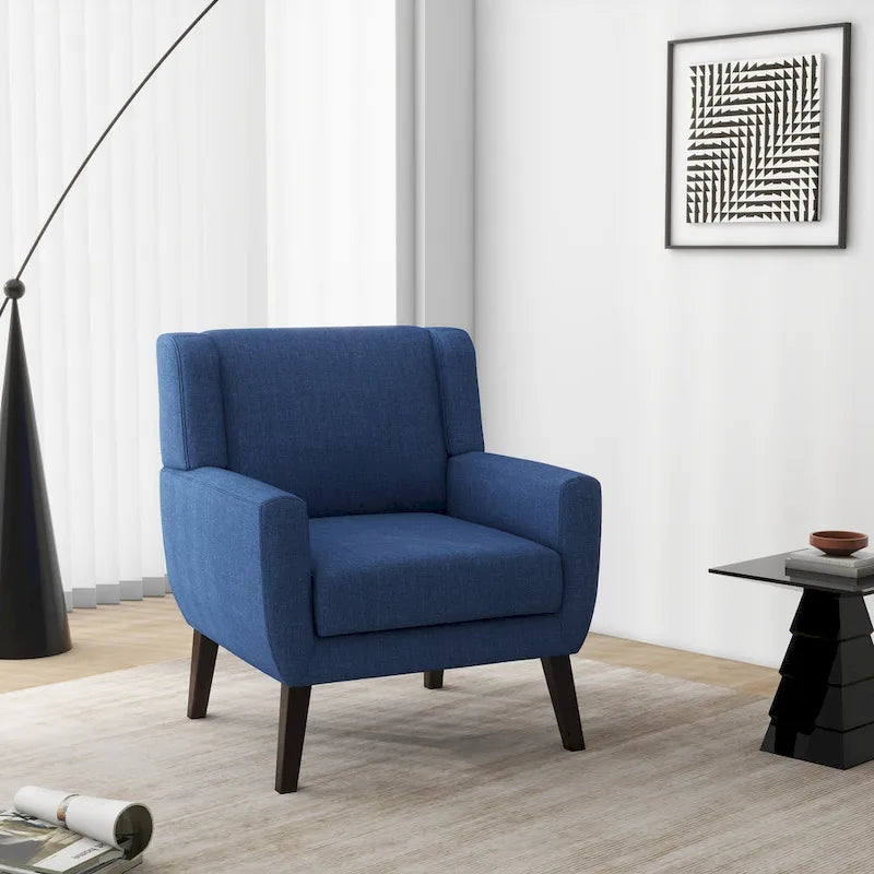 Upholstered Armchair with Wide Back Accent Chair