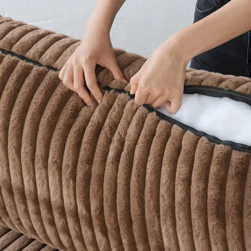 Soft Plush Upholstered Modular Sectional Sofa U-shaped Down Filled Living Room Couch-5 Seaters/6 Seaters