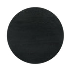 Evrena Modern 5-Piece Black Solid Wood 48-inch Round Dining Set