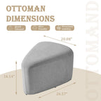 26 Footstools and Ottomans, Modern Fabric Pouf Ottoman