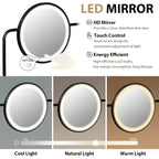 Modern Makeup Vanity with Mirror, Wireless Charging Station