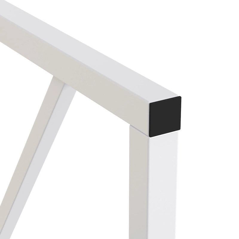 44.3 Dining Table with Benches Kitchen Table set for 4 Rectangular Dining Room Table Set with 2 Metal Wood Benches