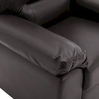 Upholstered Living Room Set, 4 Pieces - Faux Leather Chair, Loveseat, sofa with Ottoman