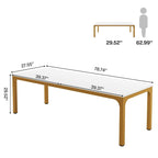 78.7 inches Extra Long Computer Desk 2 Person, Wide Double Office Writing Workstation