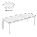78.7 inches Extra Long Computer Desk 2 Person, Wide Double Office Writing Workstation