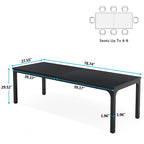 78.7 inches Extra Long Computer Desk 2 Person, Wide Double Office Writing Workstation
