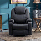 MCombo Electric Power Lift Recliner Chair Sofa with Massage and Heat, 3 Positions, USB Ports, Faux Leather 7040
