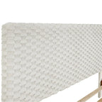 Twin Size Platform Bed with Adjustable Headboard And withe Dove Luxury Fabric
