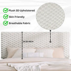 Twin Size Platform Bed with Adjustable Headboard And withe Dove Luxury Fabric