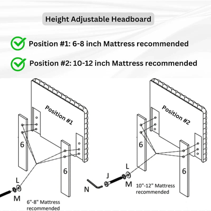 Twin Size Platform Bed with Adjustable Headboard And withe Dove Luxury Fabric