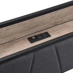 Metal Platform Bed with Drawers and Storage Headboard