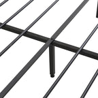 Metal Platform Bed with Drawers and Storage Headboard