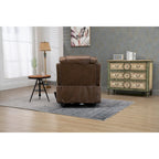 Oversized PU Leather Power Lift Recliner with Massage, Lumbar Heating, Cup Holder, 180 Flat Lay