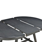 5-Piece Wooden Dining Table Set with Round Extendable Table & 4 Chairs