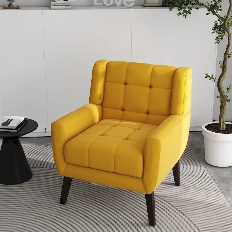 Tufted Arm Chair Upholstered Lounge Chair