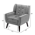 Tufted Arm Chair Upholstered Lounge Chair