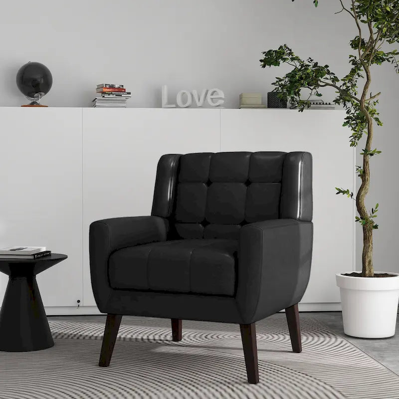 Tufted Arm Chair Upholstered Lounge Chair