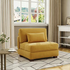 Modern Upholstered Armless Chair Accent Chair
