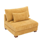 Modern Upholstered Armless Chair Accent Chair