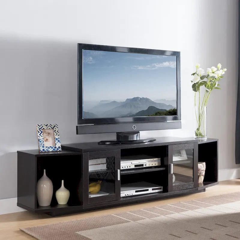 Rasa Contemporary 72-inch Multifunctional Storage TV Console by