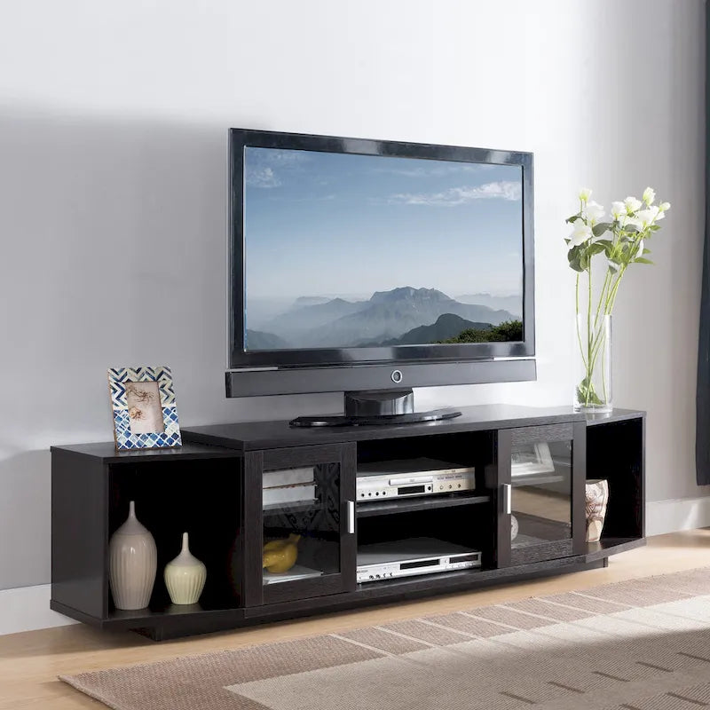 Rasa Contemporary 72-inch Multifunctional Storage TV Console by
