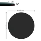 Inch Round Tempered Glass Table Top black Glass Inch Thick Beveled Polished Edge