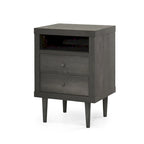 Nystrom Mid Century Modern 2 Drawer Nightstand by
