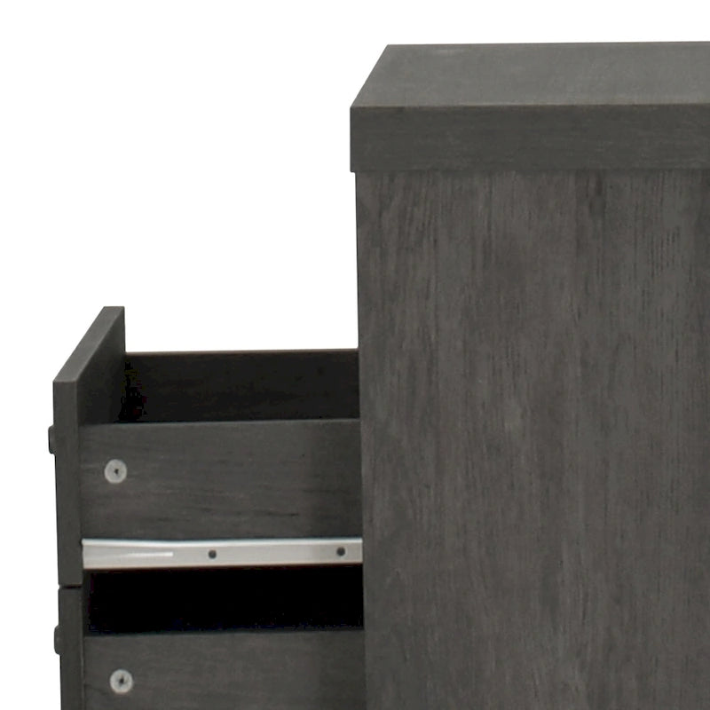 Nystrom Mid Century Modern 2 Drawer Nightstand by