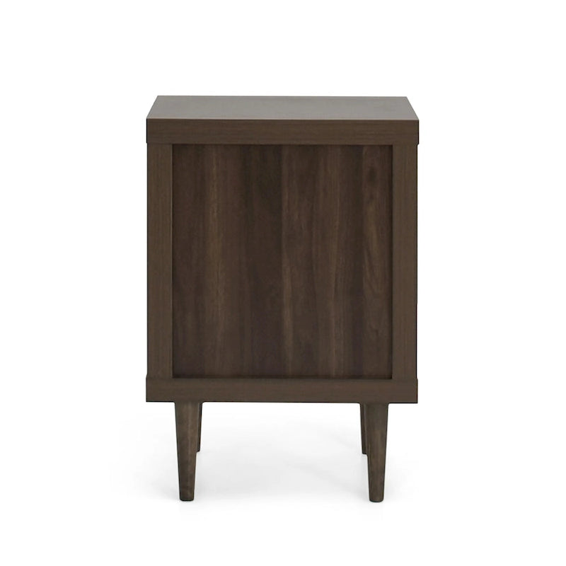 Nystrom Mid Century Modern 2 Drawer Nightstand by