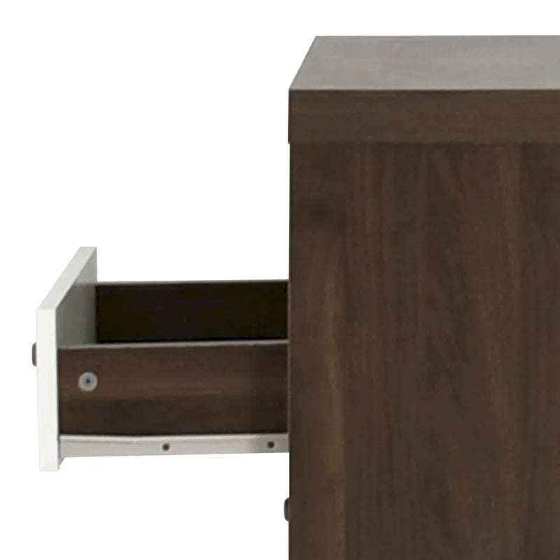 Nystrom Mid Century Modern 2 Drawer Nightstand by
