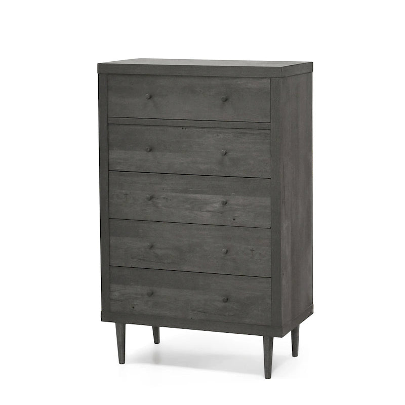 Nystrom Mid Century Modern 5 Drawer Dresser by