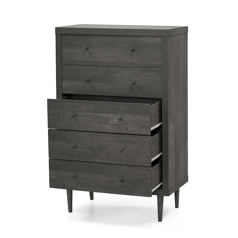 Nystrom Mid Century Modern 5 Drawer Dresser by