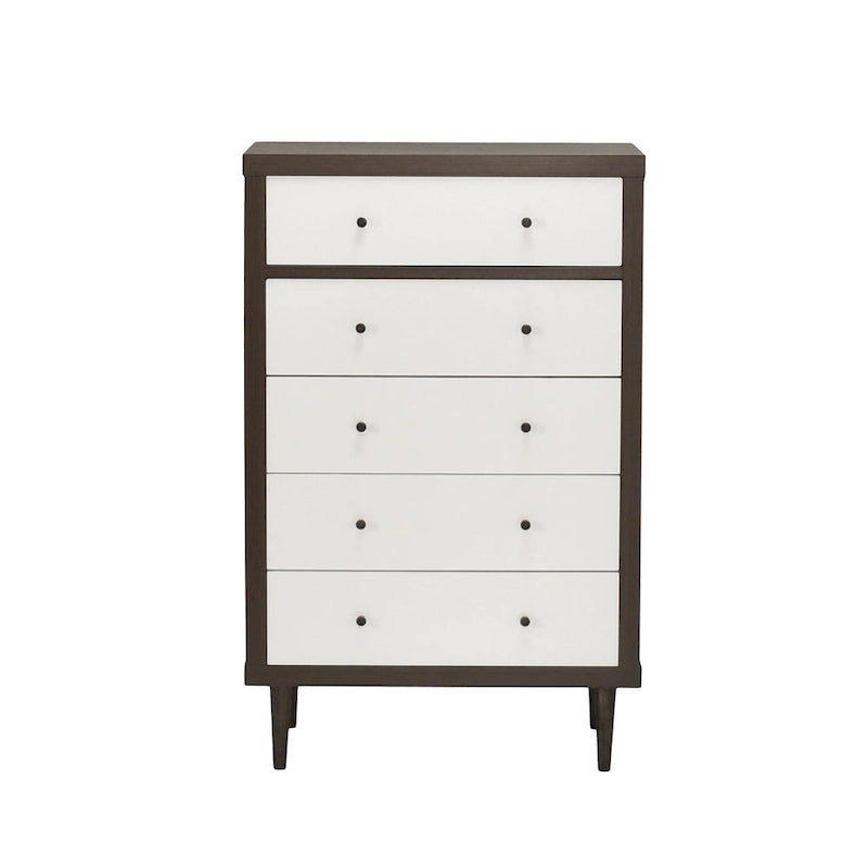 Nystrom Mid Century Modern 5 Drawer Dresser by