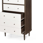 Nystrom Mid Century Modern 5 Drawer Dresser by