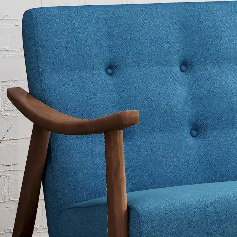 Hetel Mid-Century Modern Settee by
