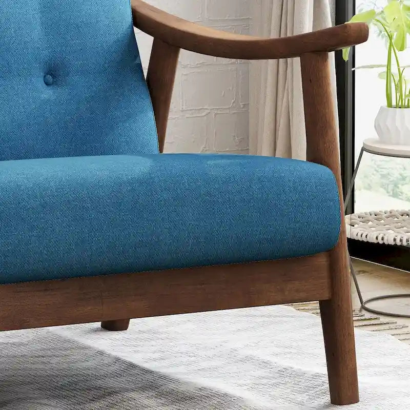 Hetel Mid-Century Modern Settee by