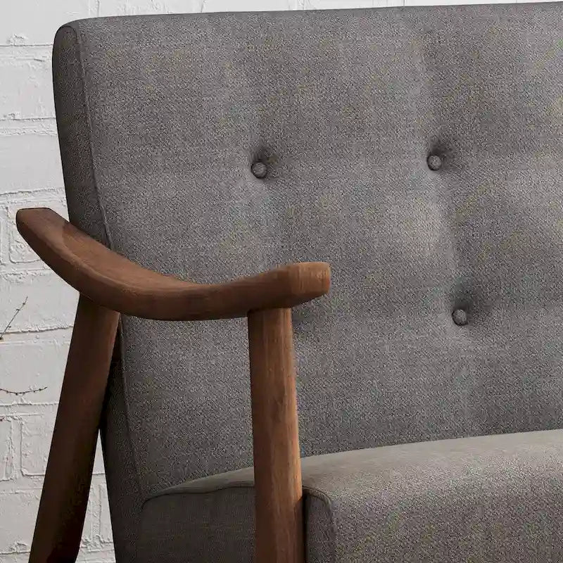 Hetel Mid-Century Modern Settee by