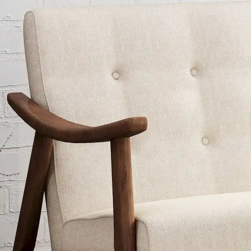 Hetel Mid-Century Modern Settee by
