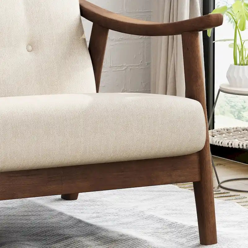 Hetel Mid-Century Modern Settee by