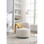 Teddy Fabric Swivel Accent Barrel Chair